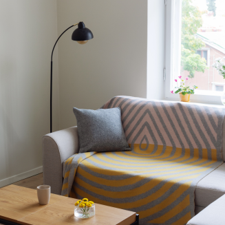 Poszewka na poduszkę Lapuan Kankurit ARVO grey 45x45 cm - 5