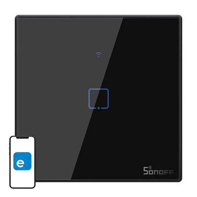 Dotykowy włącznik światła WiFi + RF 433 Sonoff T3 EU TX (1-kanałowy)