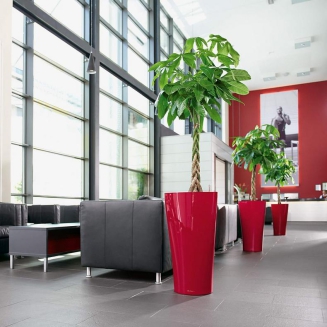  Lechuza Delta Premium 30 plant pot | 40 red gloss - 6