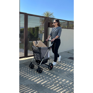 Wózek zakupowy Rolser Basket Tweed 4B Gris - 6