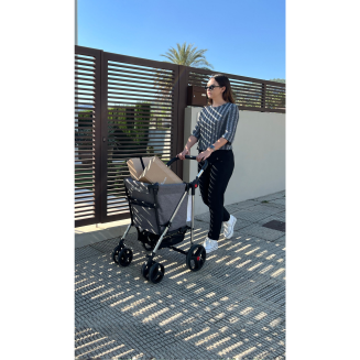 Wózek zakupowy Rolser Basket Tweed 4B Gris - 6