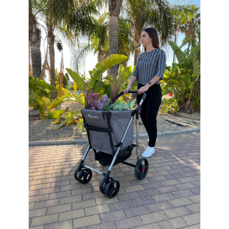 Wózek zakupowy Rolser Basket Tweed 4B Gris - 5