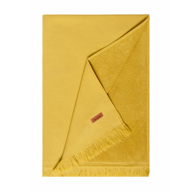  Bricini Isla Mustard beach towel 85x175 cm