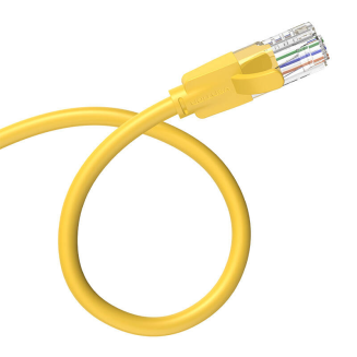 Kabel sieciowy UTP CAT6 Vention IBEYF RJ45 Ethernet 1000Mbps 1m żółty - 4