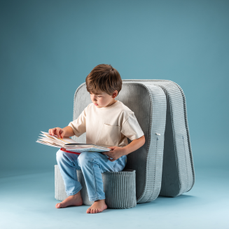 Rozkładany fotel dziecięcy Wigiwama Flip Chair Peppermint Green - 7