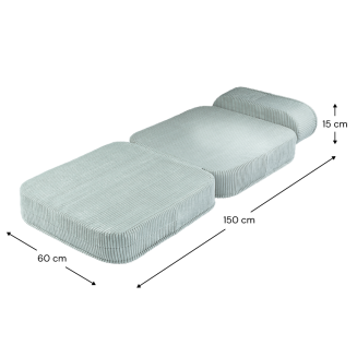 Rozkładany fotel dziecięcy Wigiwama Flip Chair Peppermint Green - 5