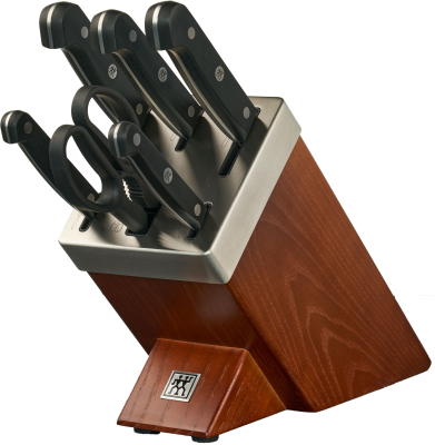 Zestaw 5 noży z nożycami w bloku samoostrzącym Zwilling Gourmet | JESIENNA PROMOCJA