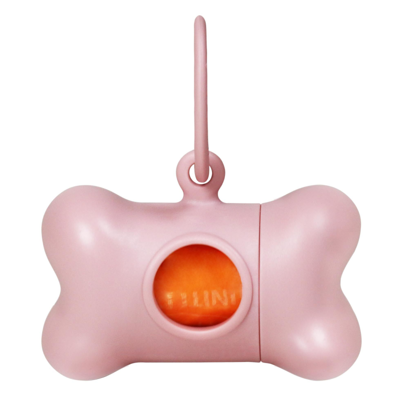 Pojemnik na worki United Pets Bon Ton różowy