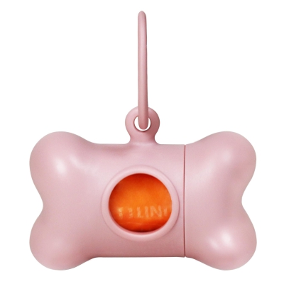 Pojemnik na worki United Pets Bon Ton różowy