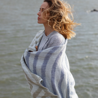 Ręcznik Lapuan Kankurit METSALAMPI blueberry-olive 48x70 cm - 4