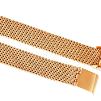 Bransoleta Siatka Różowe Złoto 12 mm 302RG12-Z - 4