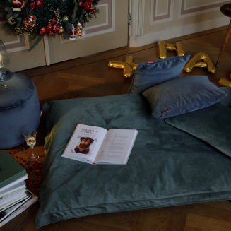  Replacement cover for the Fatboy Original Slim Velvet Petrol Pouf 155x120 cm - 6