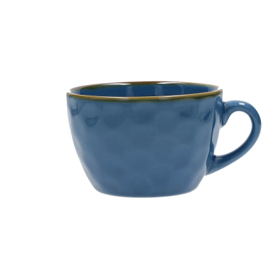  Rose&Tulipani | Set of 4 Concerto Blu Avio breakfast mugs - Navy blue, 420 ml
