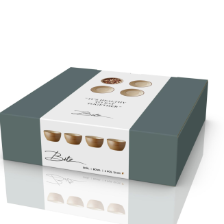 Zestaw 4 misek Bitz Wood&Sand 12 cm - 4