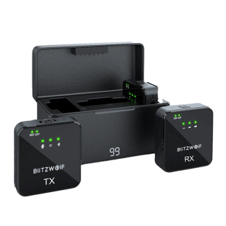  BlitzWolf Wireless Microphone, BW-SX63, 1000mAh (Black) - 2