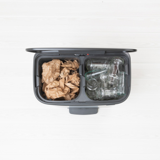Brabantia Bo waste bin 2x30l, matte black - 5