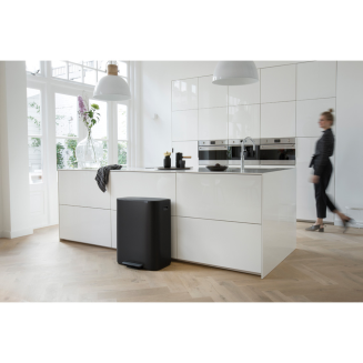 Kosz na śmieci Brabantia Bo 2x30l czarny matowy - 9