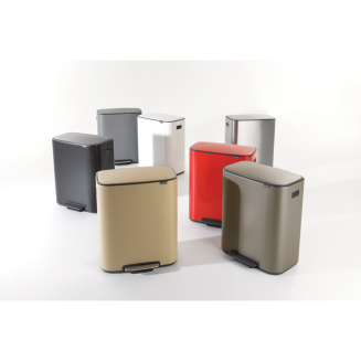 Brabantia Bo waste bin 2x30l, matte black - 6
