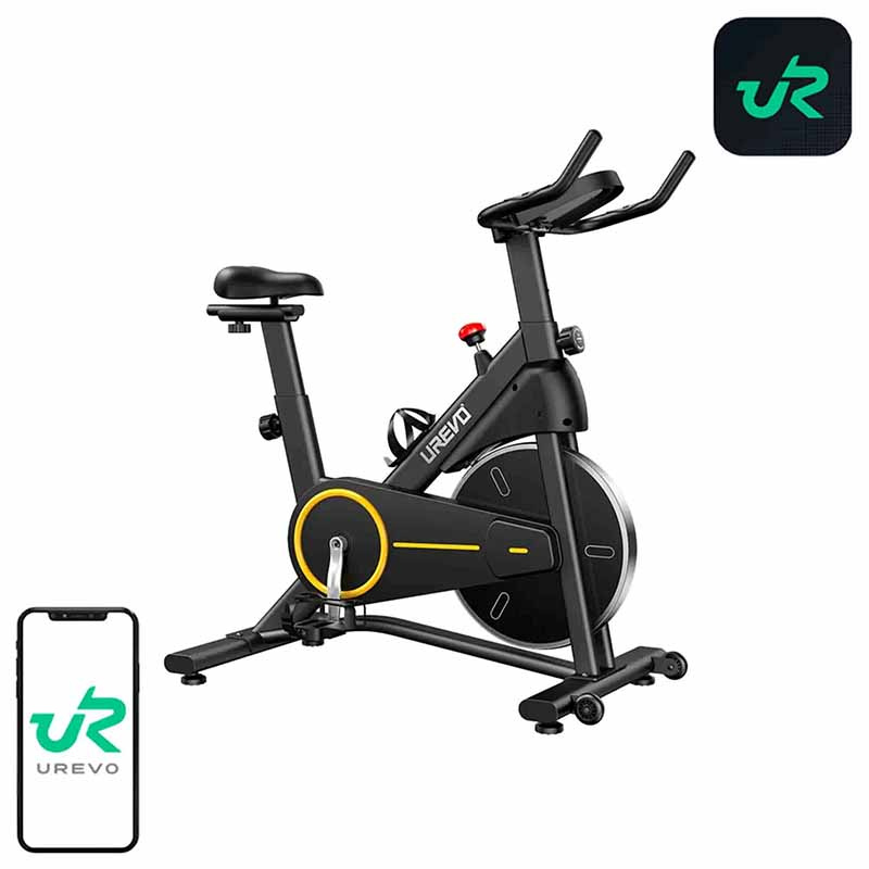  UREVO T1 exercise bike (black and yellow)