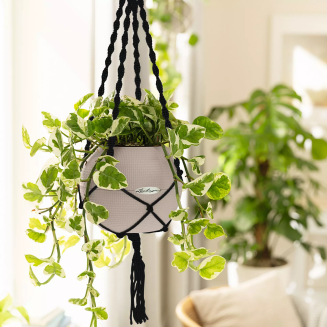  Lechuza Makramee suspension, black, for Puro pots - 3