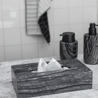 Taca dekoracyjna Mette Ditmer Denmark Marble Black - 4