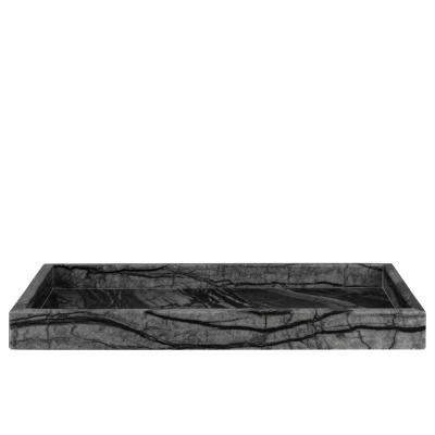 Taca dekoracyjna Mette Ditmer Denmark Marble Black