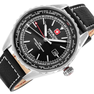 Zegarek Męski SWISS MILITARY HANOWA Afterburn GMT SMWGB0003201 + BOX - 3
