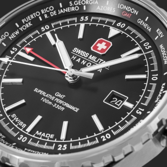 Zegarek Męski SWISS MILITARY HANOWA Afterburn GMT SMWGB0003201 + BOX - 4