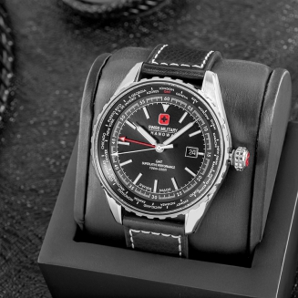 Zegarek Męski SWISS MILITARY HANOWA Afterburn GMT SMWGB0003201 + BOX - 5