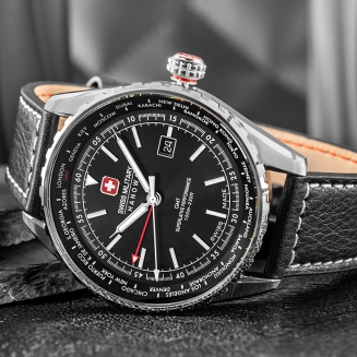 Zegarek Męski SWISS MILITARY HANOWA Afterburn GMT SMWGB0003201 + BOX - 6