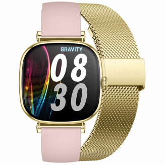 Smartwatch Gravity Złoty Bransoleta + Pasek GT32-1 - 15
