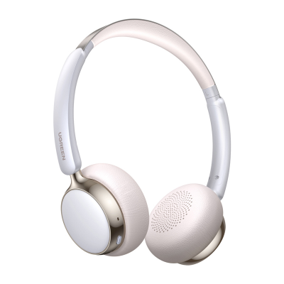  UGREEN Studio Plus HP207 Bluetooth Over-Ear Headphones Silver and White