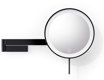 Kosmetyczne lustro ścienne z podświetleniem LED Zack Linea czarne | BESTSELLER