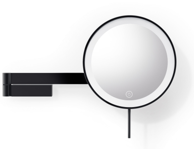 Kosmetyczne lustro ścienne z podświetleniem LED Zack Linea czarne