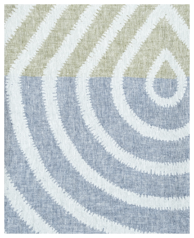 Obrus-narzuta Lapuan Kankurit Metsalampi blueberry-olive 150x260 cm