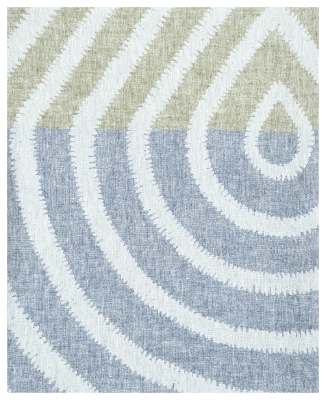 Obrus-narzuta Lapuan Kankurit Metsalampi blueberry-olive 150x260 cm