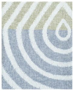 Obrus-narzuta Lapuan Kankurit Metsalampi blueberry-olive 150x260 cm