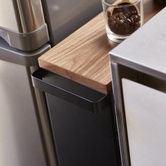  Yamazaki Tower Rolling Slim black shelf on wheels - 7