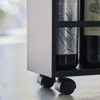  Yamazaki Tower Rolling Slim black shelf on wheels - 8