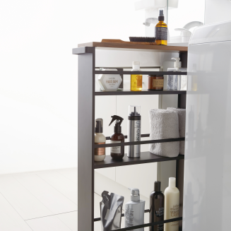 Regał na kółkach Yamazaki Tower Rolling Slim czarny - 9