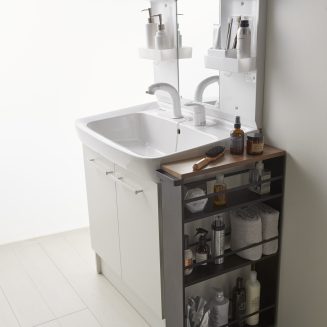  Yamazaki Tower Rolling Slim black shelf on wheels - 10