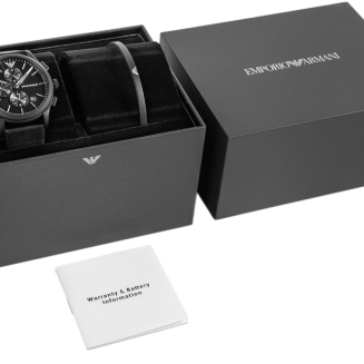Zegarek Męski + Bransoleta EMPORIO ARMANI Paolo AR80070SET + BOX - 9
