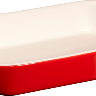 Zestaw 3 prostokątnych półmisków ceramicznych Staub - Czerwony - 2