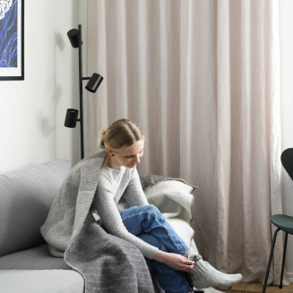 Koc Lapuan Kankurit KAAMOS white-brown 100x150 cm - 4