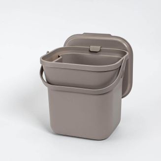 PLASTIA Kosz na bioodpady 8 ltr szary - 4