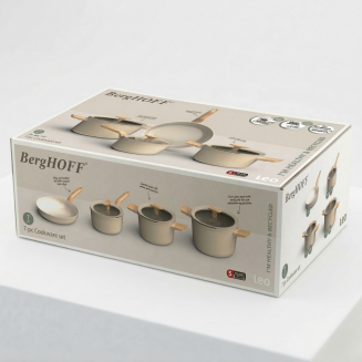 Zestaw garnków BergHOFF Balance 7 częściowy kremowy - 3