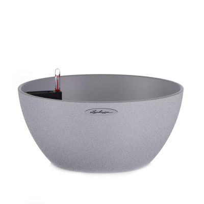  Lechuza Cubeto Stone planter 40 stone gray
