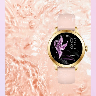 Smartwatch Gravity Różowo Złoty 2 Paski GT25-1 PRO - 17