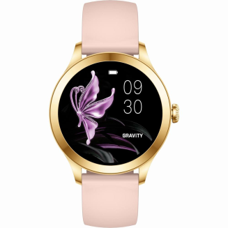 Smartwatch Gravity Różowo Złoty 2 Paski GT25-1 PRO - 4