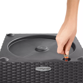 Donica Lechuza Cube Cottage 30 | 40 | 50 piaskowy brąz - 8